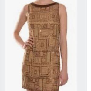 Marc Bouwer Brown Sequin Mini Dress